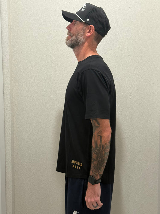 Amputeed Golf Tee - Black/Gold